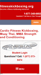 Mobile Screenshot of fitnesskickboxing.org